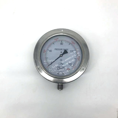 0 al silicón a prueba de choques llenado líquido de acero inoxidable del indicador de presión 1600Bar llenó Pressur
