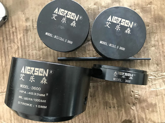 Alzamiento máximo tensor del cilindro D600 del perno hidráulico de Turbo 680KN