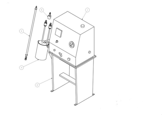 dispositivo de la prueba de la válvula del combustible de 77Kg Hdp1100-D2 para el probador del motor diesel del Mcc Meb Mec Mk
